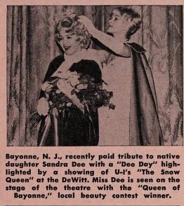Bayonne native, Sandra Dee