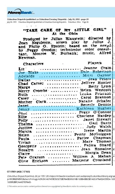 Mitzi Gaynor, RIP (1931 - 2024) / Kathleen Hughes, RIP (1928 - 2025)