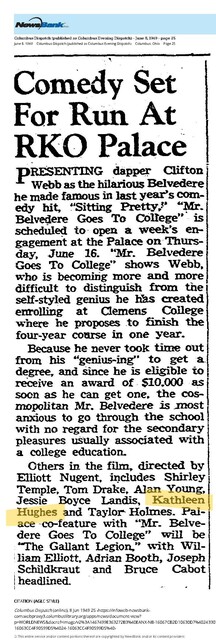 Kathleen Hughes, RIP (1928 - 2025) 