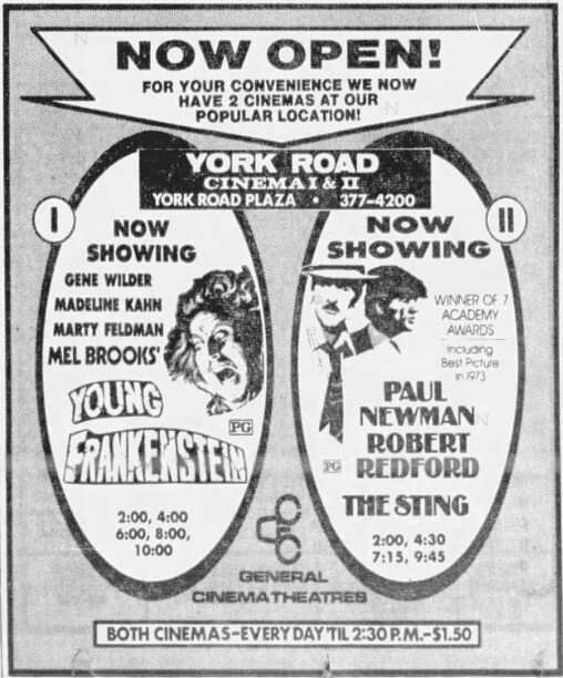 GCC York Road Cinema I & II