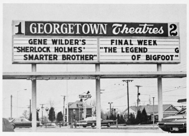 Georgetown Theatres Sign: 1976