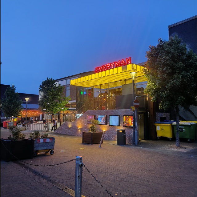 Rear entrance by night