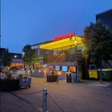 Rear entrance by night