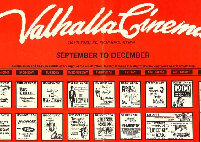Valhalla Cinema 214 Victoria Street, Melbourne, VIC