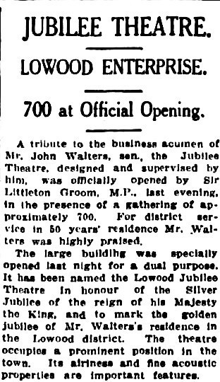 Jubilee Theatre 3 Walters Street, Lowood, QLD 