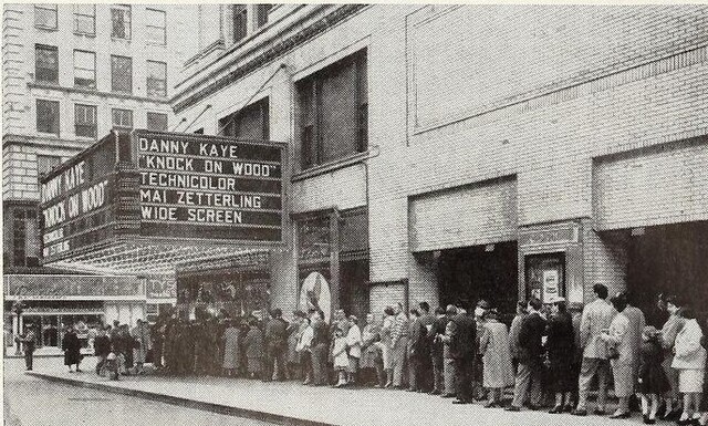 The Easter Holiday Week Line for "Knock on Wood" at Loew's Capitol