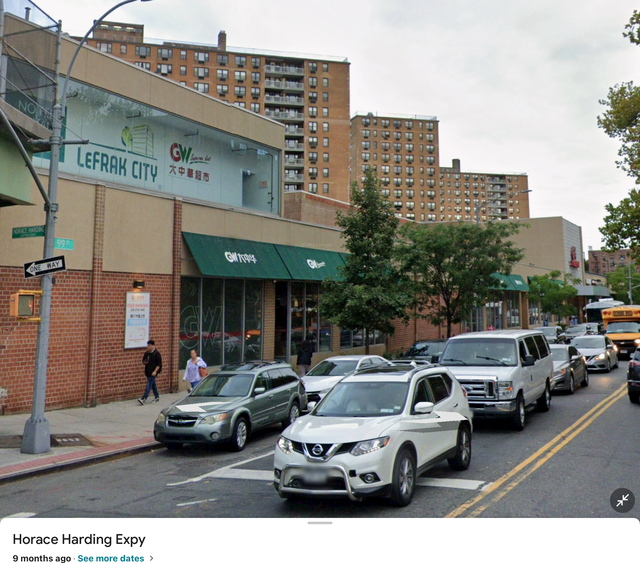 The former mini marquee used to advertise films to the traffic on the Long Island Expressway