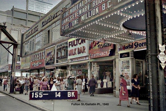 NYC colorized tax photo, 1940