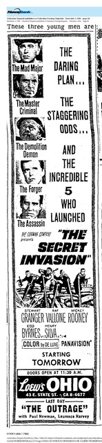 Roger Corman, RIP (1926 - 2024)/Edd Byrnes, RIP (1932 - 2020)/ Henry Silva, RIP (1926 - 2022)