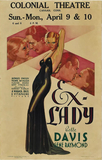["Poster advertisement for Ex Lady (1933) starring "]