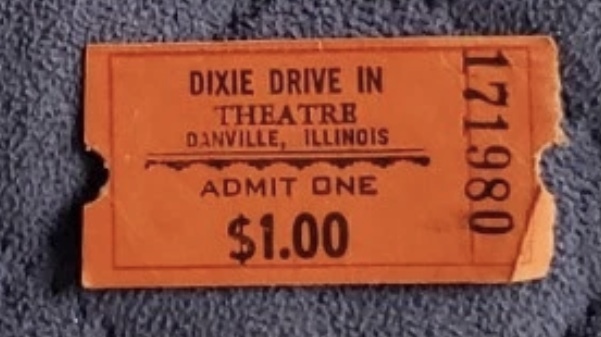 Dixie Drive-In ticket stub