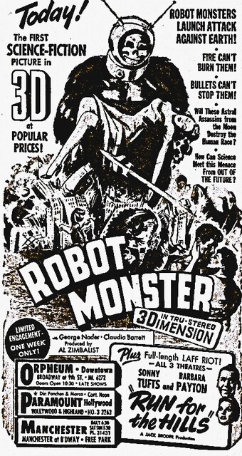 Orpheum Theatre 842 S. Broadway, Los Angeles, CA - 1953 3D Presentation.