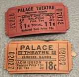 ["Palace Theatre ticket stubs"]