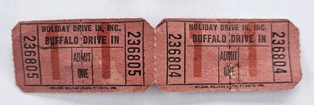 Buffalo Drive-In ticket stubs
