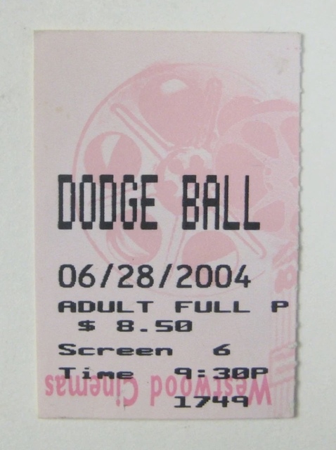 Westwood Cinemas ticket stub 2004