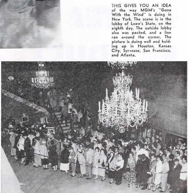 The Line for the 1954 reissue of "Gone with the Wind"