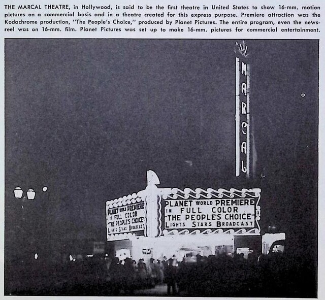 A Commercial 16mm Movie Theater