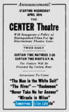 ["Center Theatre"]