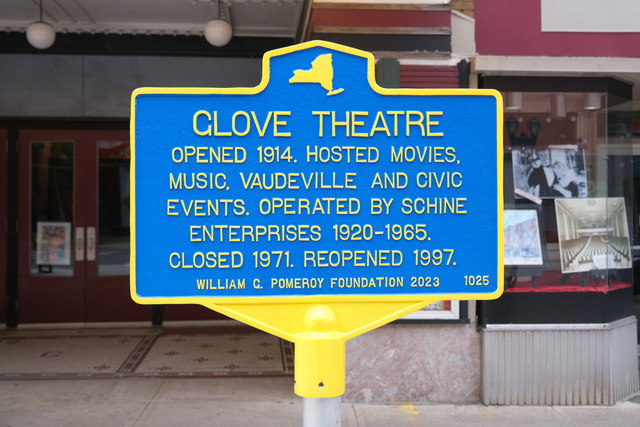 Glove Theatre Historical Marker
