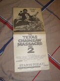 <p>Texas Chainsaw Massacre 2 from August 22, 1986 playing at the Coronet.</p>
              