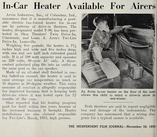 In-Car Heater (1953)