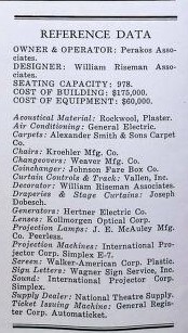 William Riseman, Theater Architect (1949)