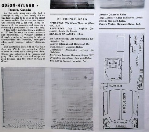 Jay I. English, Leslie H. Kemp, Theater Architects (1949)