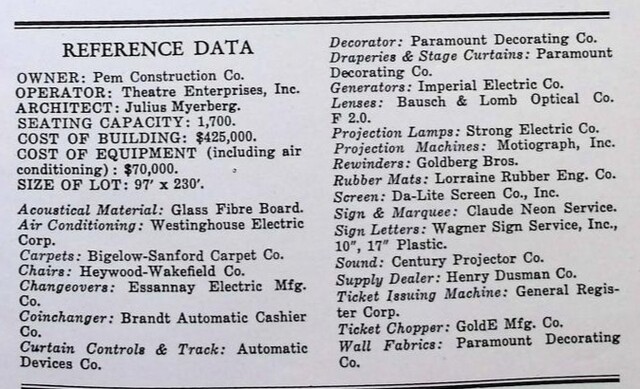 Julius Myerberg, Theater Architect (1949)