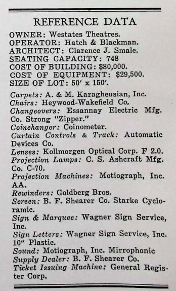 Clarence J. Smale, Theater Architect (1949)
