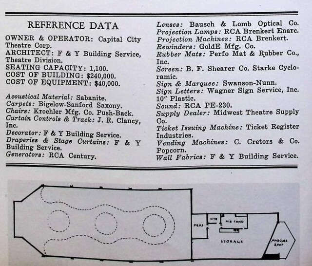 F & Y Building Serv ice, Theatre Division, Theater Architect (1949)