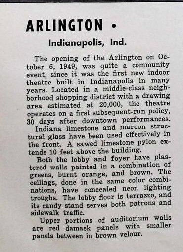 F & Y Building Serv ice, Theatre Division, Theater Architect (1949)