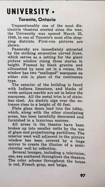 Eric W. Hounsom, A.G. Facey, Associate, Theater Architect (1949)