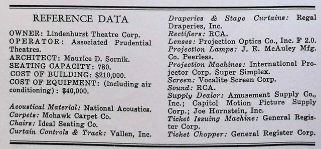 Maurice D. Sornik, Theater Architect (1948)