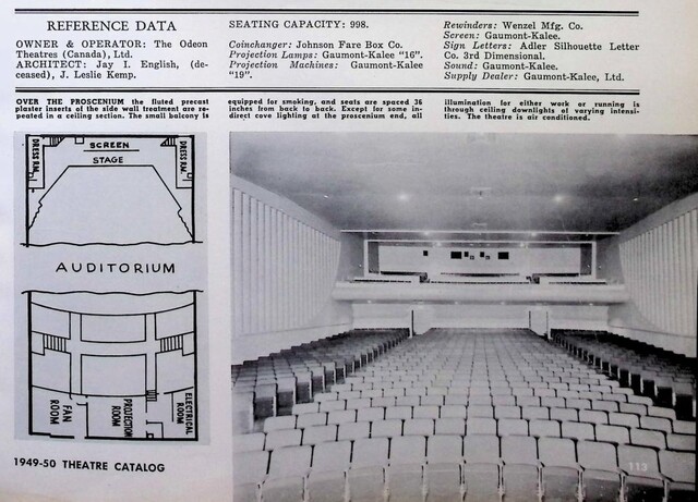 Jay I. English, Leslie H. Kemp, Theater Architects (1948)