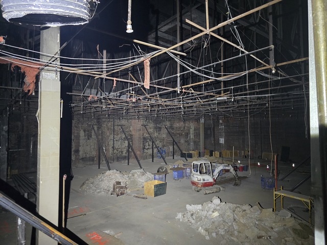 Gutted auditorium 