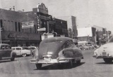 ["Empty Palace marquee in the center, early `50s photo credit Marian Lynne Kirchner-Rohan."]