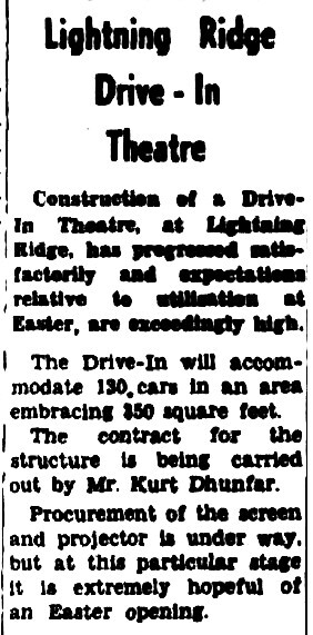 Lightning Ridge Drive-In 15-17 Matrix Street, Lightning Ridge, NSW  - 1973