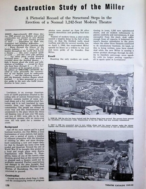 William Lynch Murray, Theater Architect (1949)