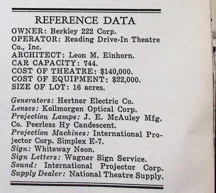 Leon M. Einhorn, Theater Architect (1949)