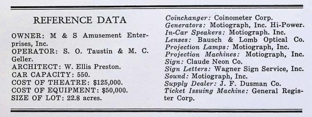 W. Ellis Preston, Theater Architect (1949)