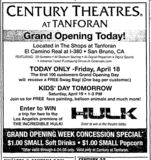 ["Cinemark Century at Tanforan and XD"]