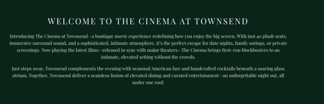 Cinema at Townsend
