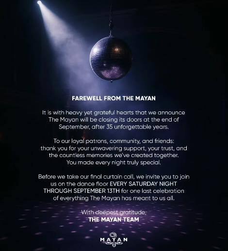 Closing End of September 2025 Statement credit The Mayan Team via The Scene Star.