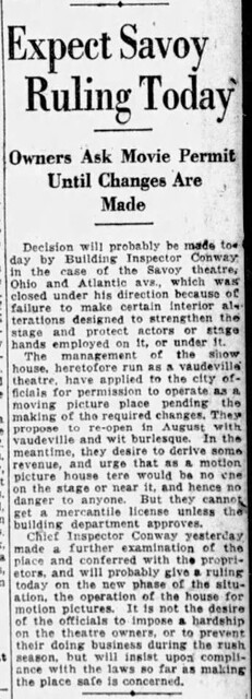 Savoy's future in the hands of Officials