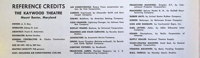 Frank G. Ackerman, Theater Architect (1945)