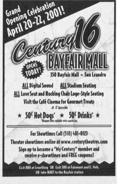 Cinemark Century Bayfair Mall 16