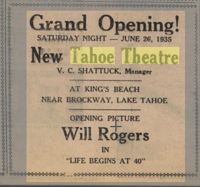 Tahoe Theatre