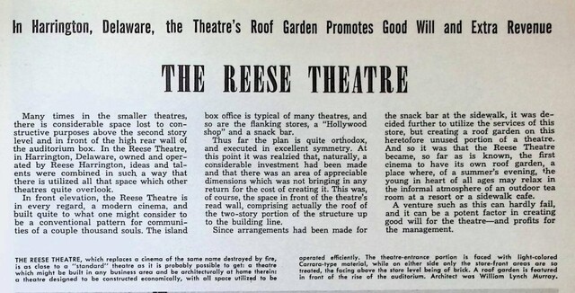 William Lynch Murray, Theater Architect (1946)