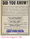 ["Tahoe Tavern Theatre"]