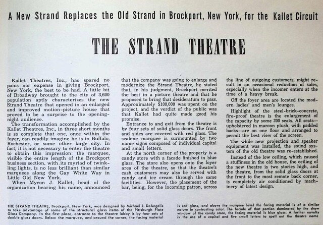 Michael J. DeAngelis, Theater Architect (1946)